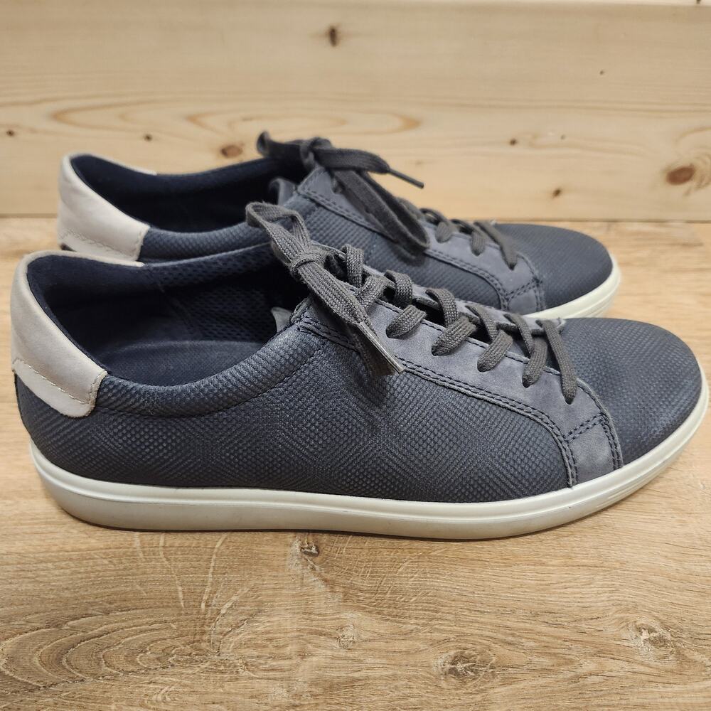 ECCO Womens Soft Classic Nubuck Sneaker Ombre/Magnet/Gravel Sz 9.5, 40 Excellent